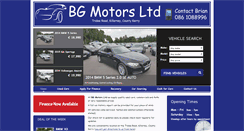 Desktop Screenshot of bgmotors.ie